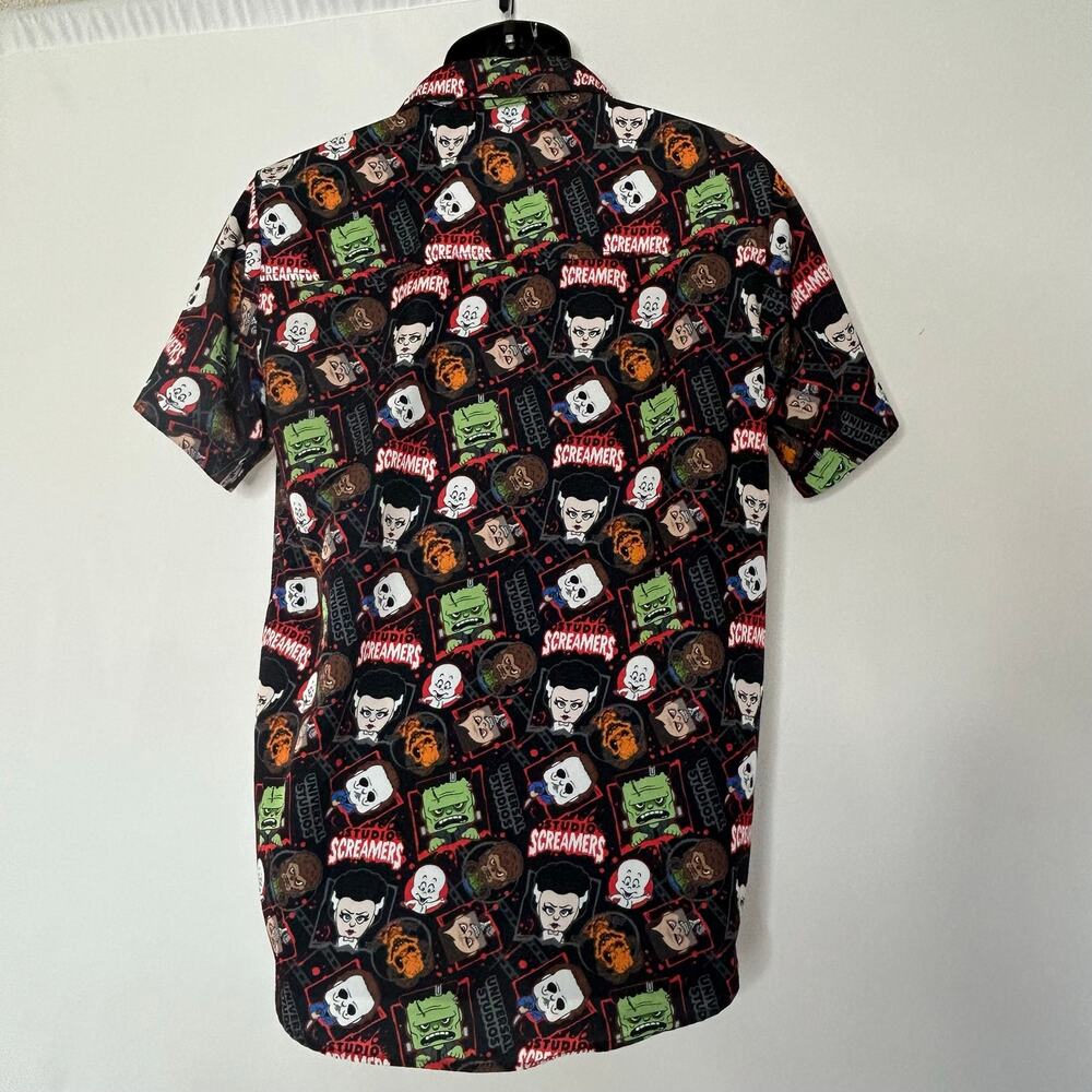 Universal Studios Halloween Horror Nights Studio Screamers Button Shirt S
